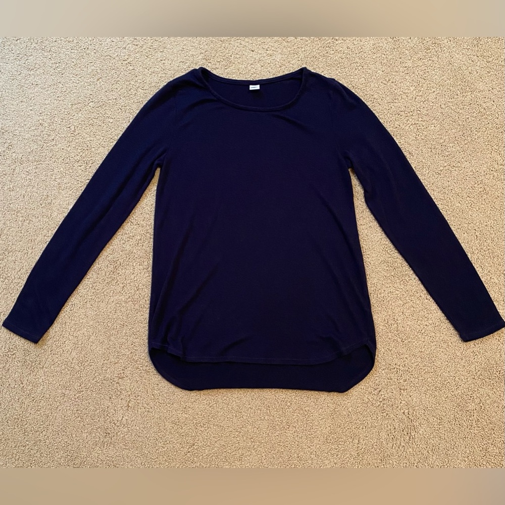 Women’s Navy Long Sleeve Shirt Size S